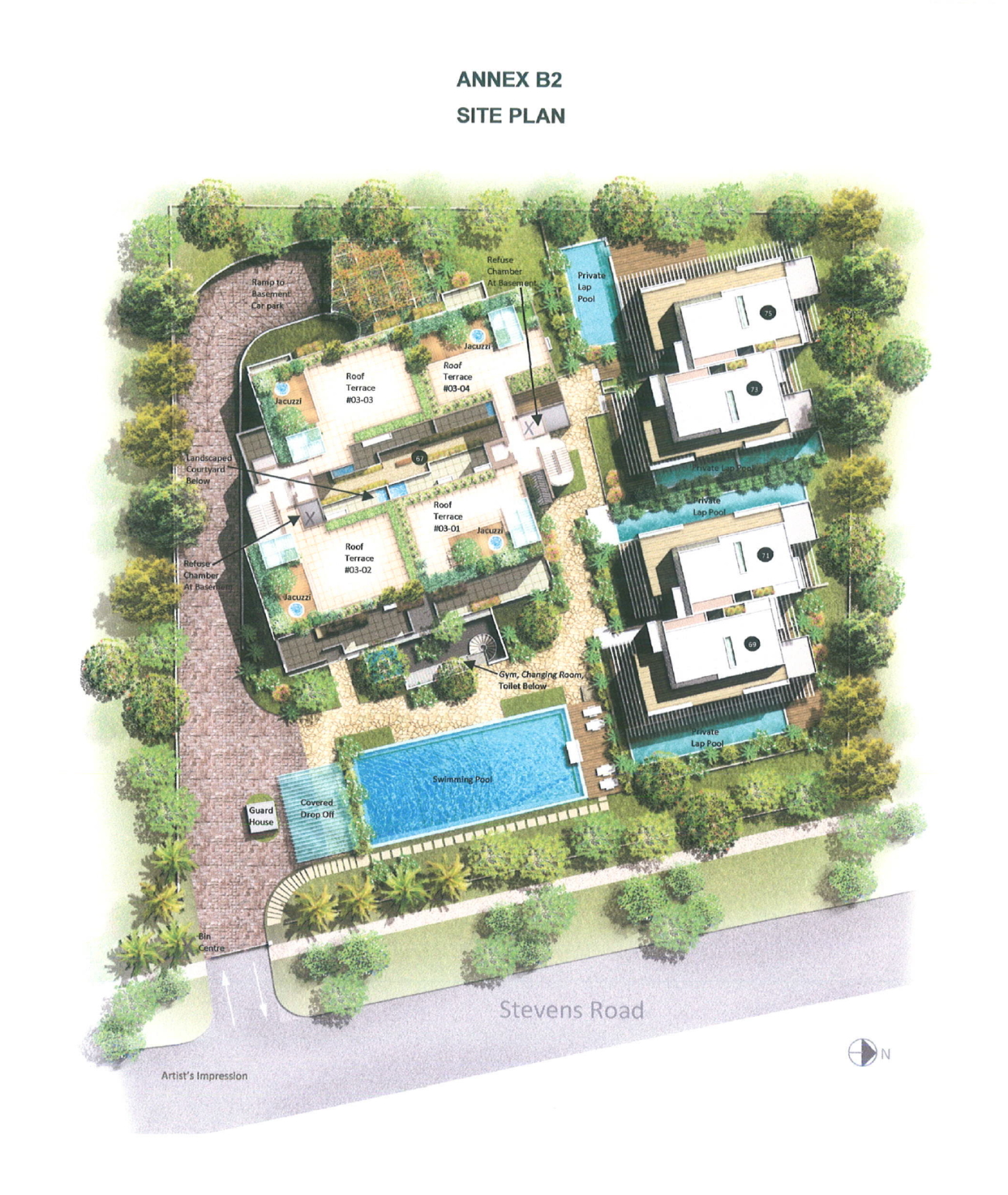 White House Residences Site Plan